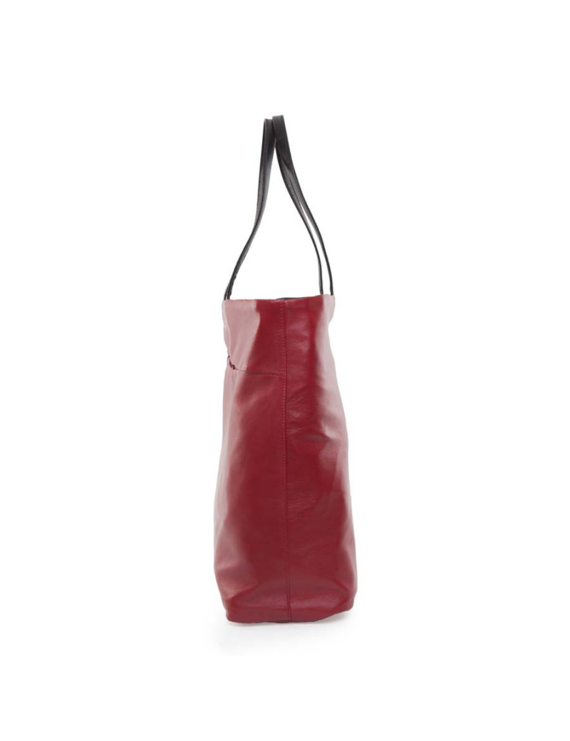 Sac cabas PRADA cuir bicolore