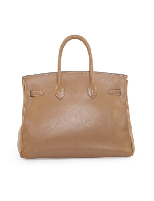 Birkin 35 HERMES leather courchevel gold