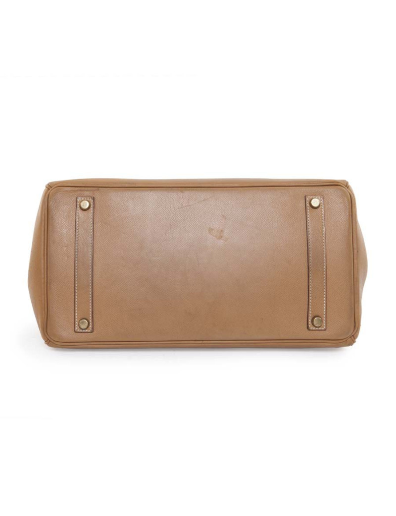 Birkin 35 HERMES cuir courchevel gold 