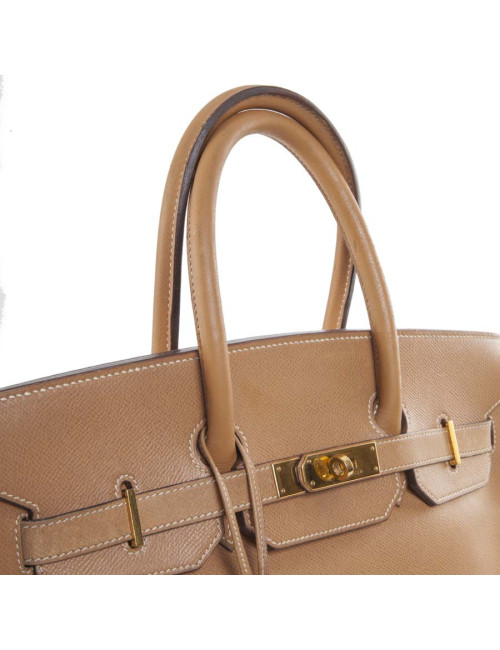 Birkin 35 HERMES cuir courchevel gold 