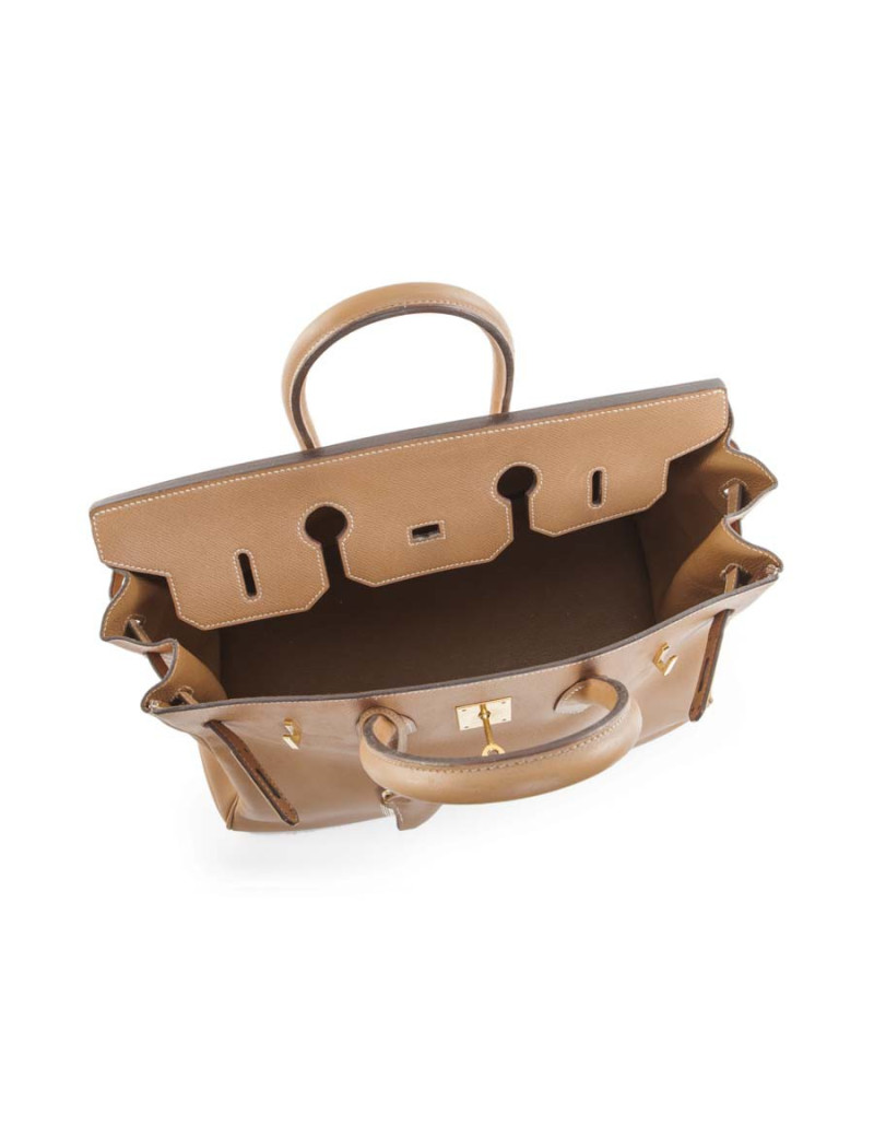 Birkin 35 HERMES cuir courchevel gold 