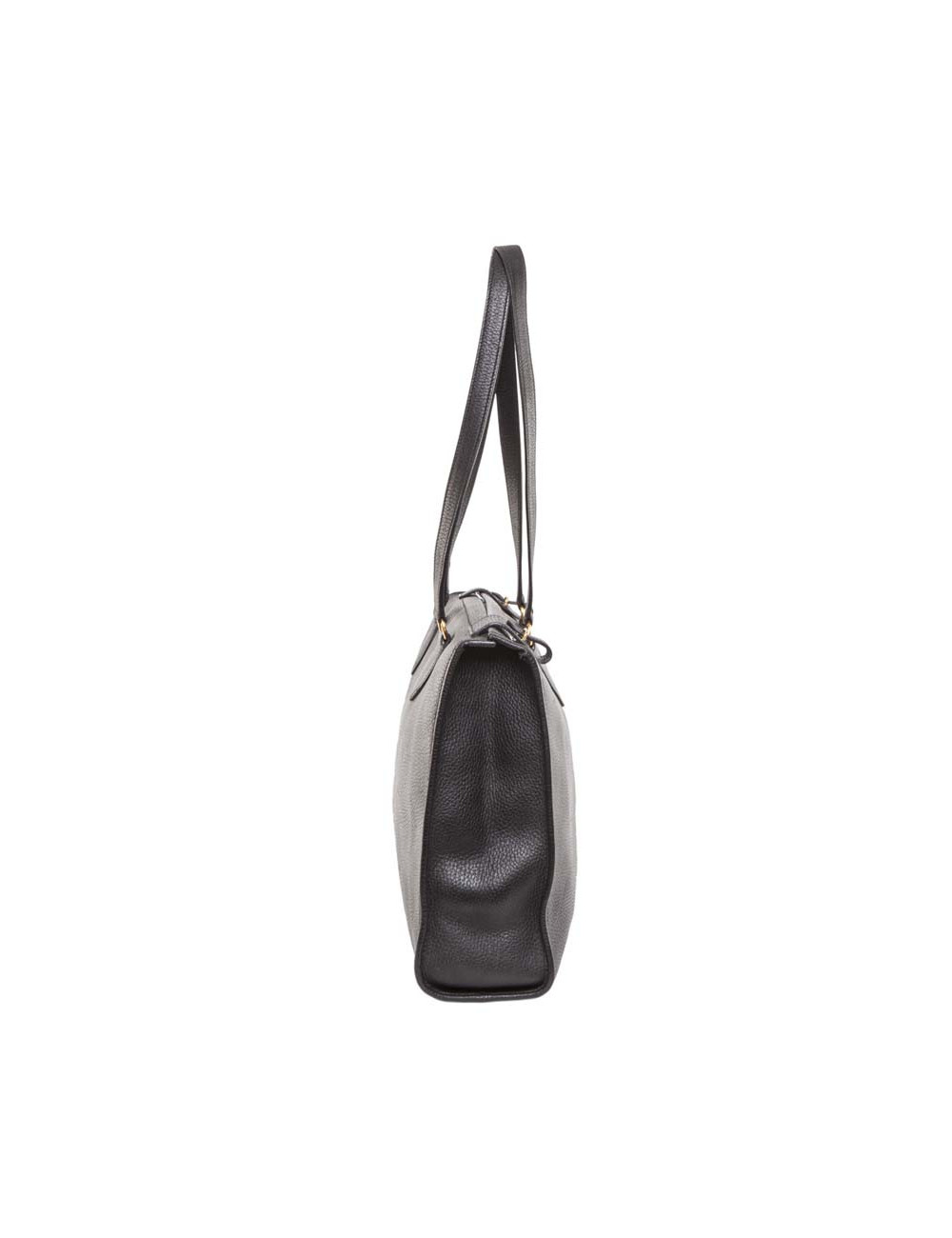 HERMES vintage stachel bag in black grained leather