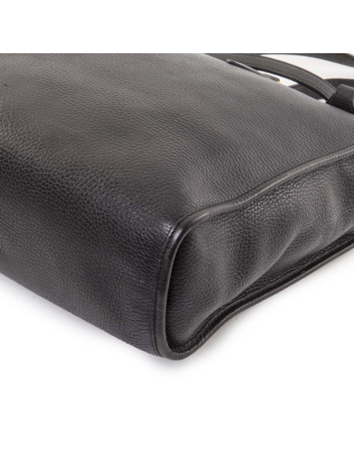 HERMES vintage stachel bag in black grained leather