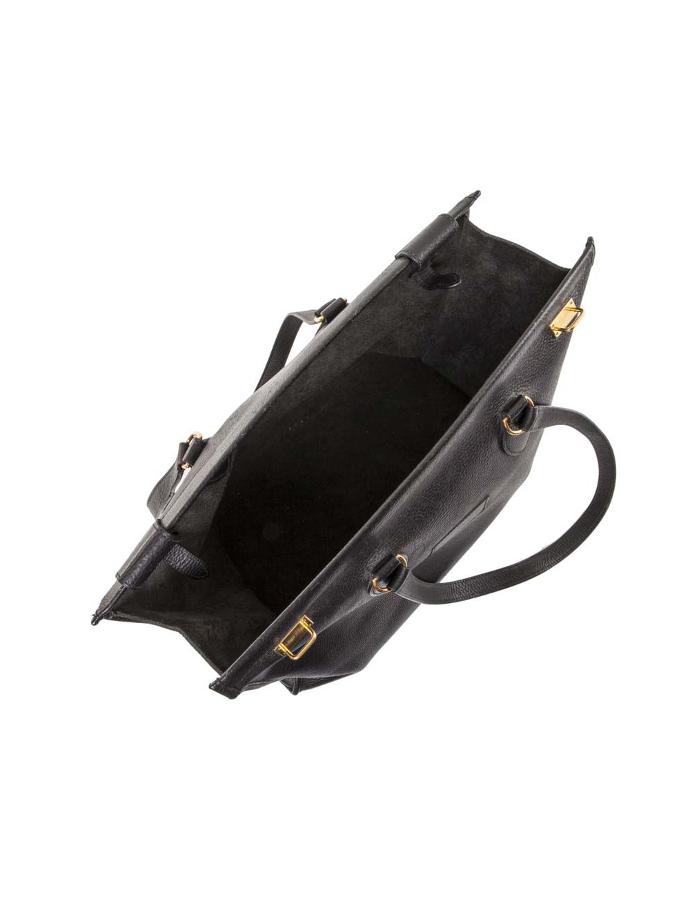 HERMES vintage stachel bag in black grained leather