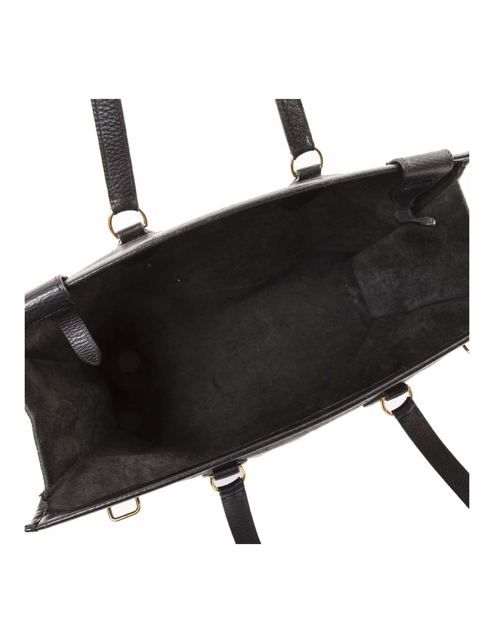 HERMES vintage stachel bag in black grained leather