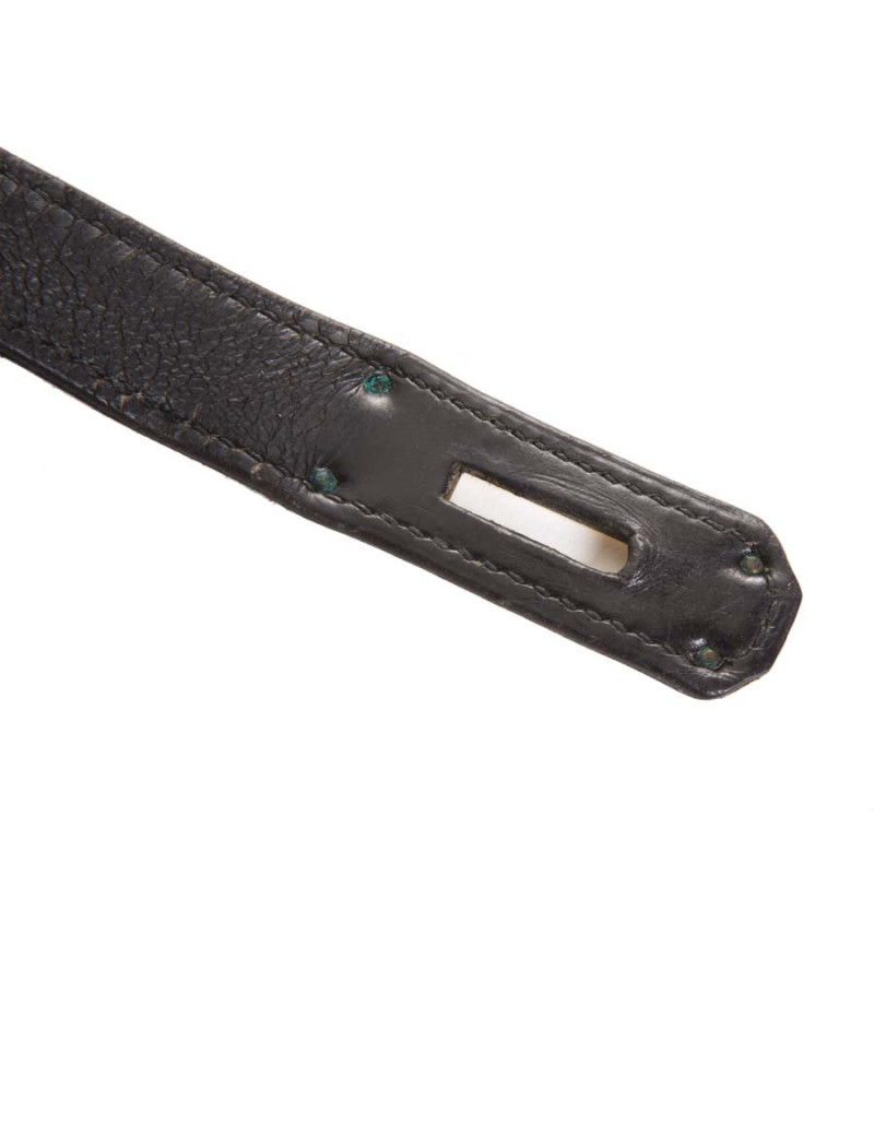 HERMES vintage Kelly 32 handbag in box black leather