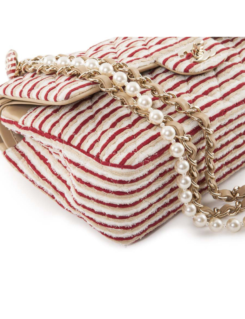 Bag CHANEL timeless chain jewel pearls pearly