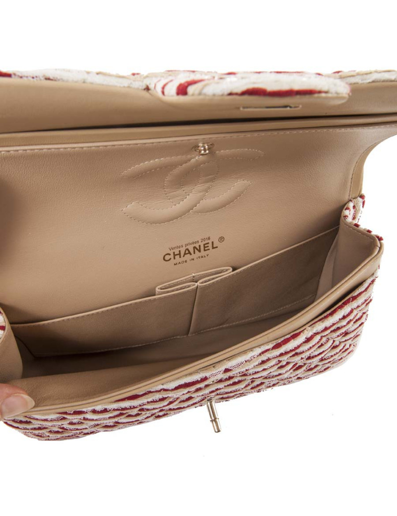 Bag CHANEL timeless chain jewel pearls pearly