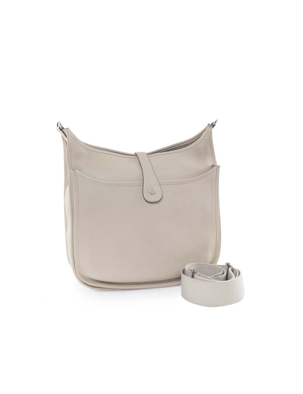 II taurillon clemence leather HERMES Evelyne bag