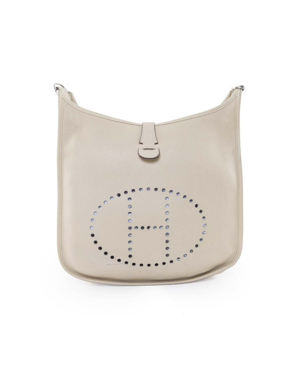 II taurillon clemence leather HERMES Evelyne bag