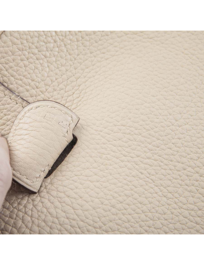 II taurillon clemence leather HERMES Evelyne bag