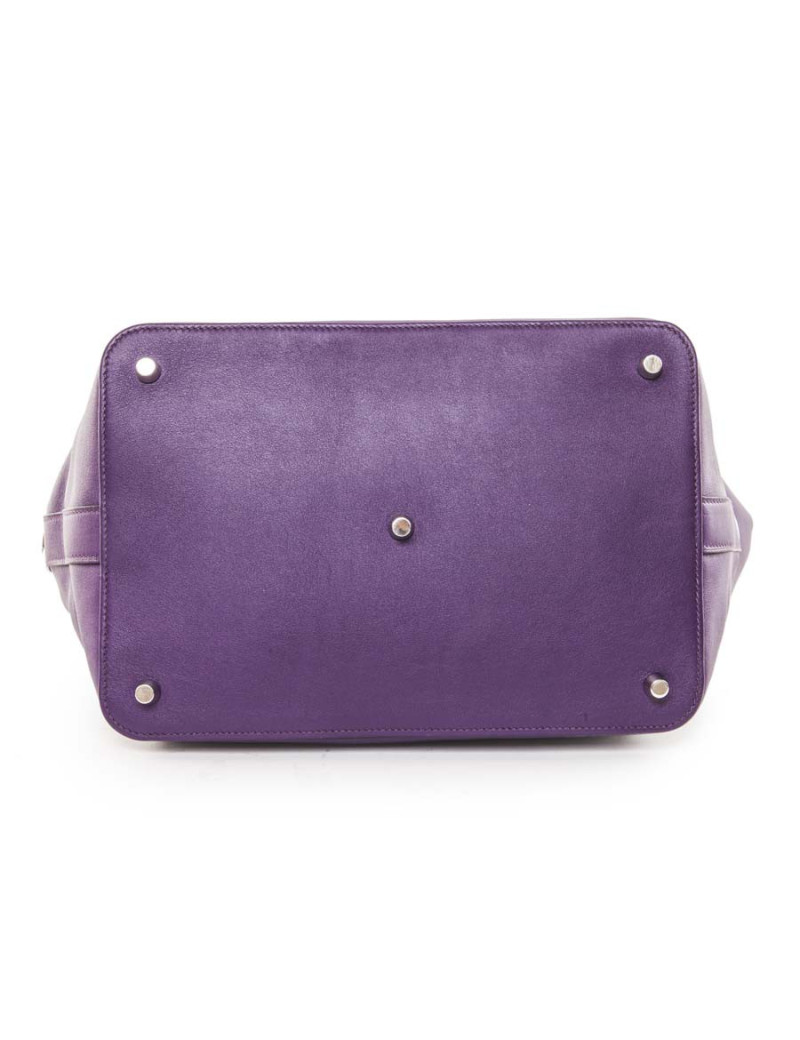 Sac toolbox HERMES cuir swift violet