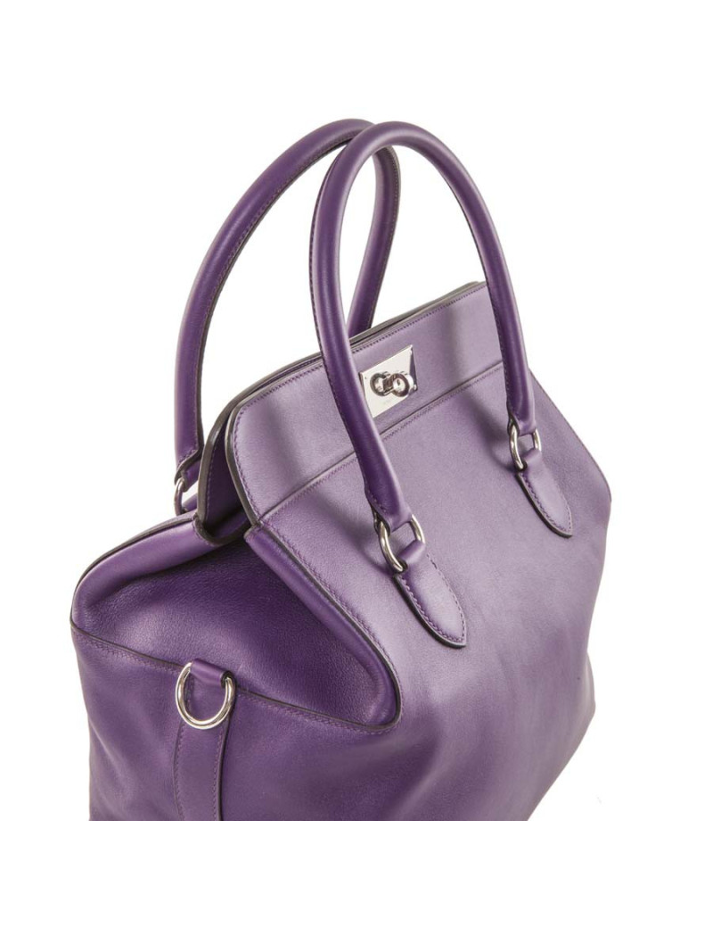 Sac toolbox HERMES cuir swift violet