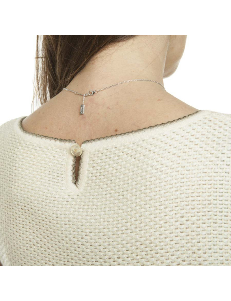 CHANEL twin set jacket and top in beige wool size 38FR