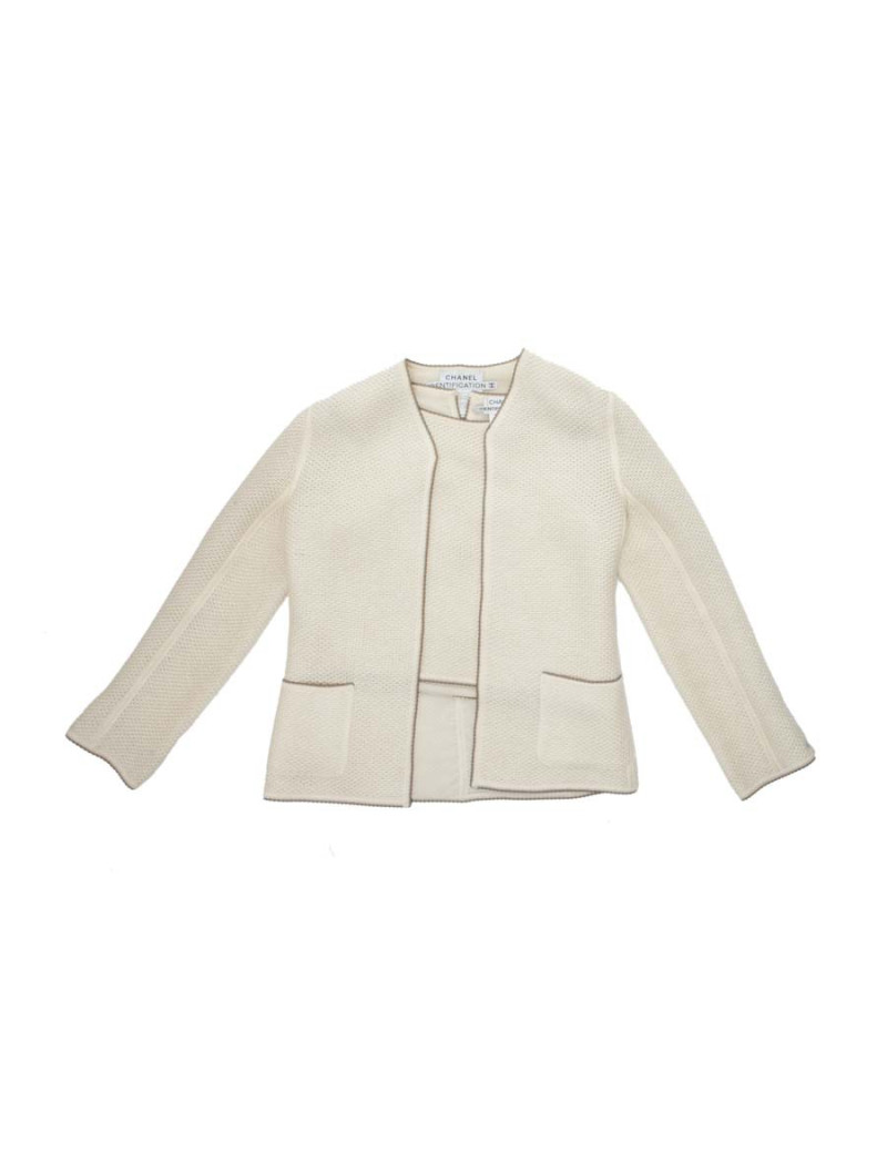 Twin set CHANEL T38 laine beige