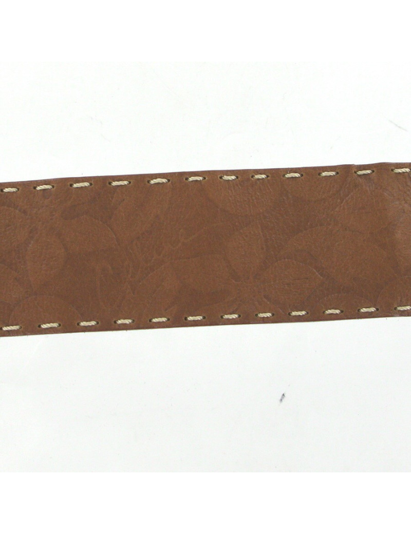 Ceinture CELINE en cuir embossé marron