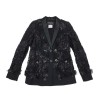Black CHANEL T36 jacket lace Lesage