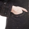 CHANEL T 36/38 black jacket with sequins