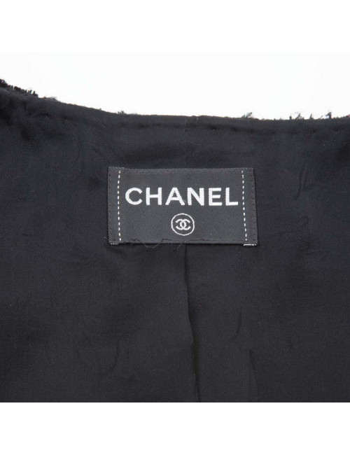 Veste CHANEL T  noire à paillettes