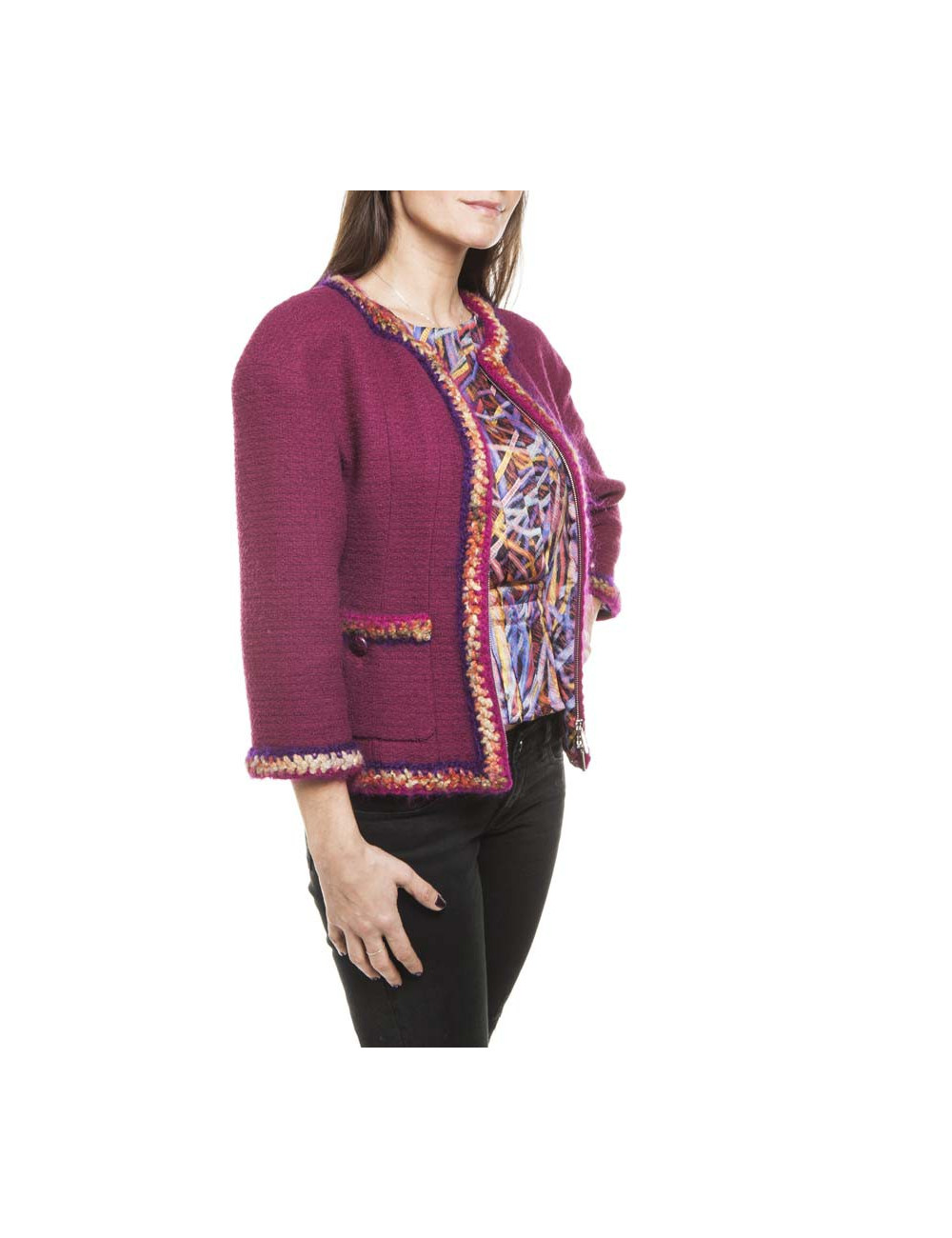 Veste CHANEL T 34 et blouse 