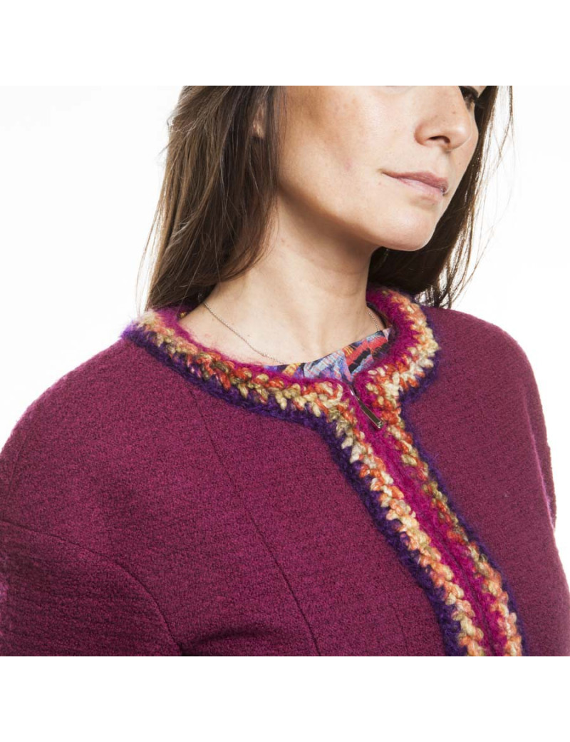 CHANEL T 34 jacket and blouse patterns geometric fuchsia