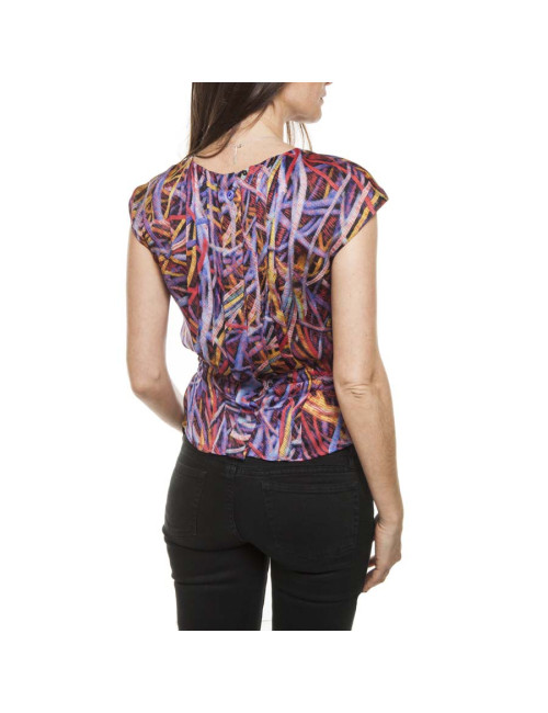 CHANEL T 34 jacket and blouse patterns geometric fuchsia