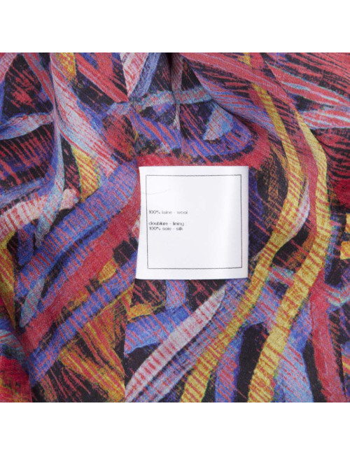 CHANEL T 34 jacket and blouse patterns geometric fuchsia