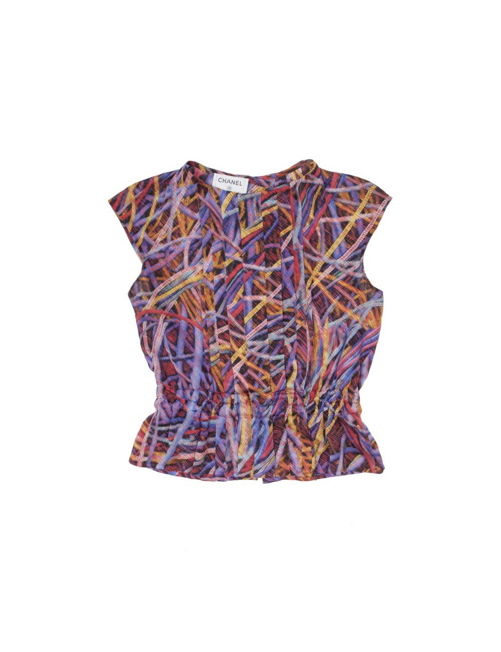 CHANEL T 34 jacket and blouse patterns geometric fuchsia