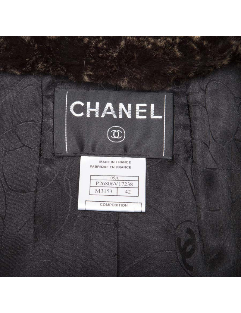 Manteau en fourrure CHANEL T42