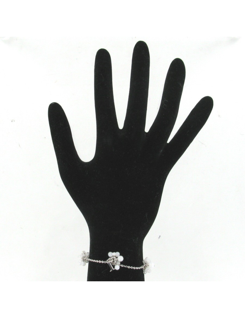 Bracelet DIOR perles blanches