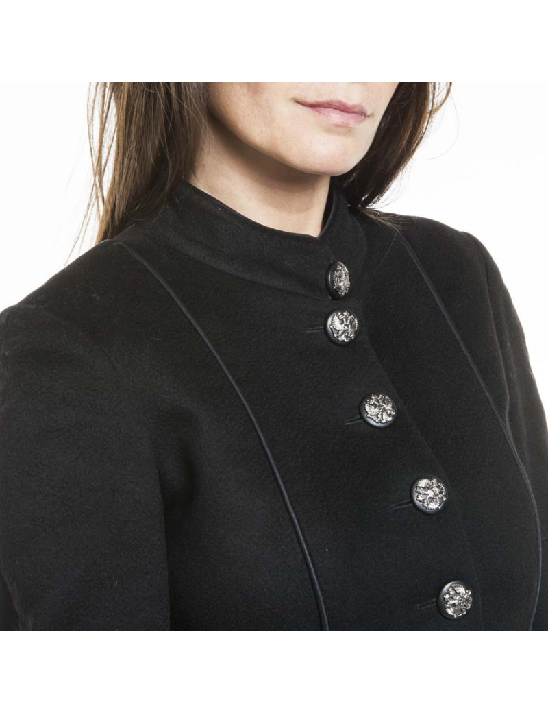 CHANEL T 34 en "Paris-Moscow" black cashmere coat