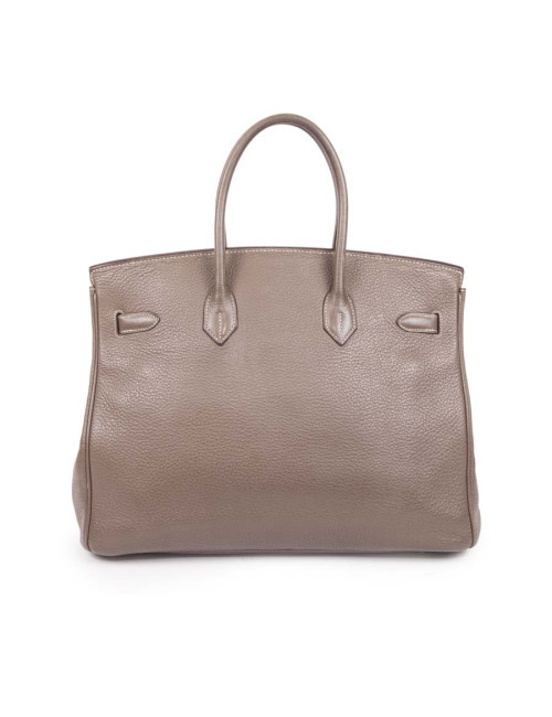 Sac Birkin 35 HERMES cuir étoupe