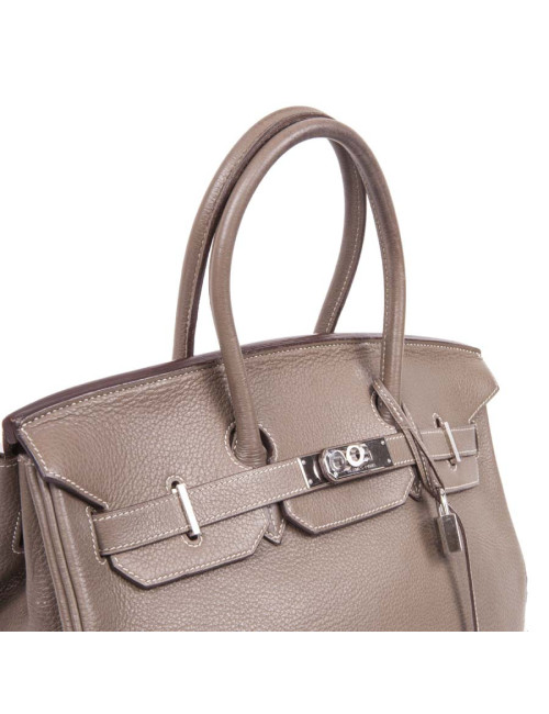 Sac Birkin 35 HERMES cuir étoupe