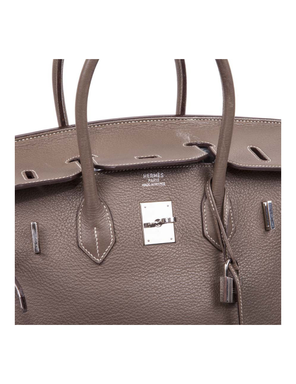 Sac Birkin 35 HERMES cuir étoupe
