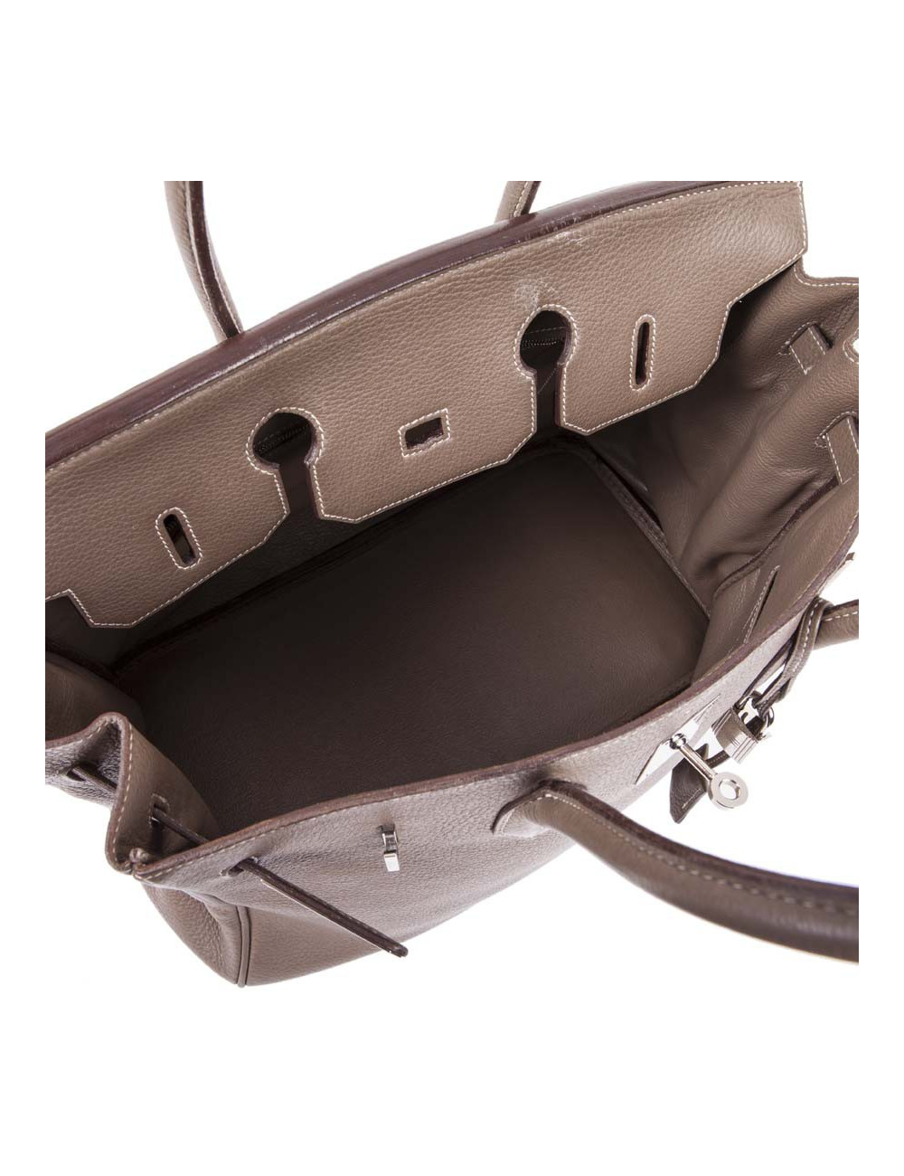 Sac Birkin 35 HERMES cuir étoupe