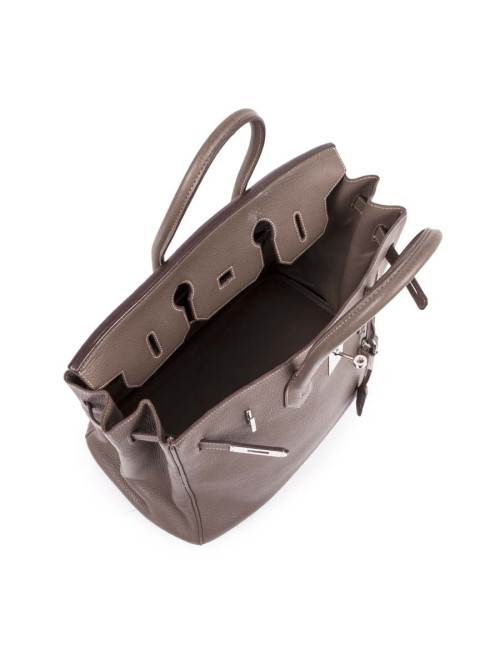 Sac Birkin 35 HERMES cuir étoupe