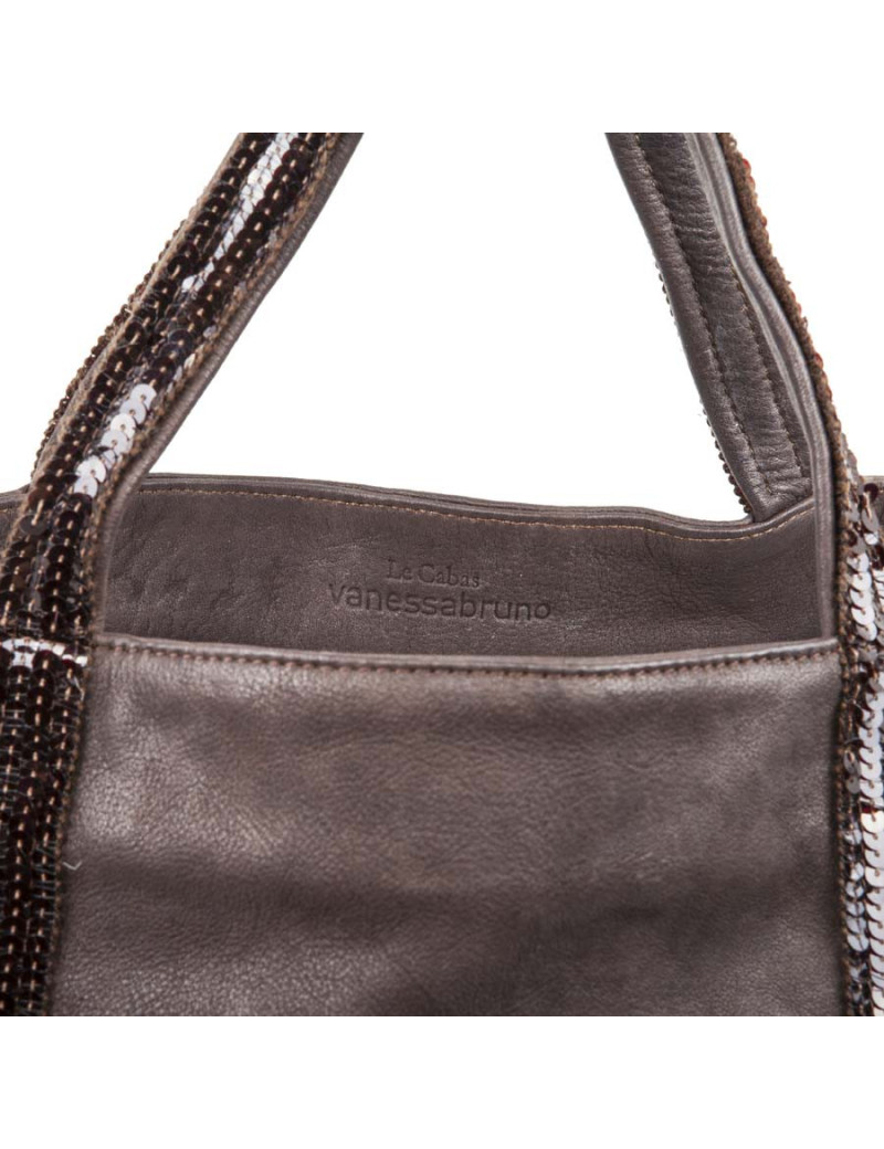 Sac VANESSA BRUNO cuir marron