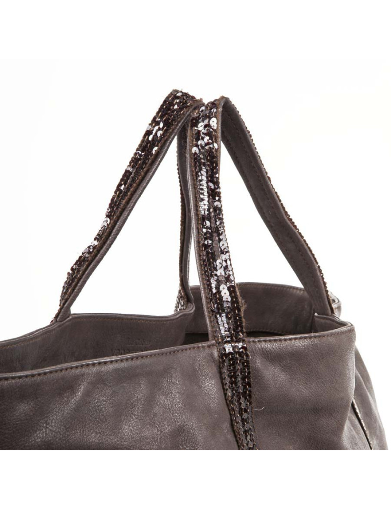 Sac VANESSA BRUNO cuir marron