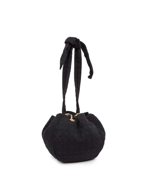Vintage CHRISTIAN DIOR Black canvas bag