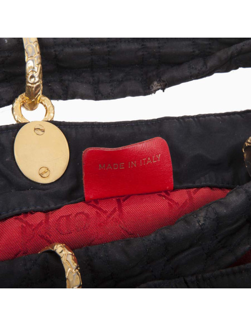 Vintage CHRISTIAN DIOR Black canvas bag