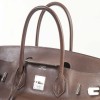 HERMES Bag Birkin 35 in Soft smooth Chocolate Leather