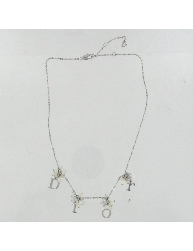 Collier DIOR perles blanches