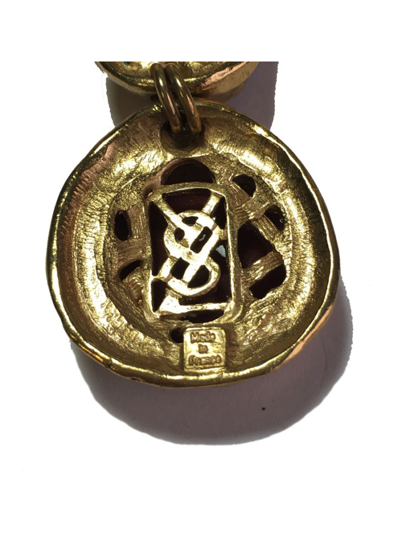 Boucles d'oreille clip YSL YVES SAINT LAURENT Vintage