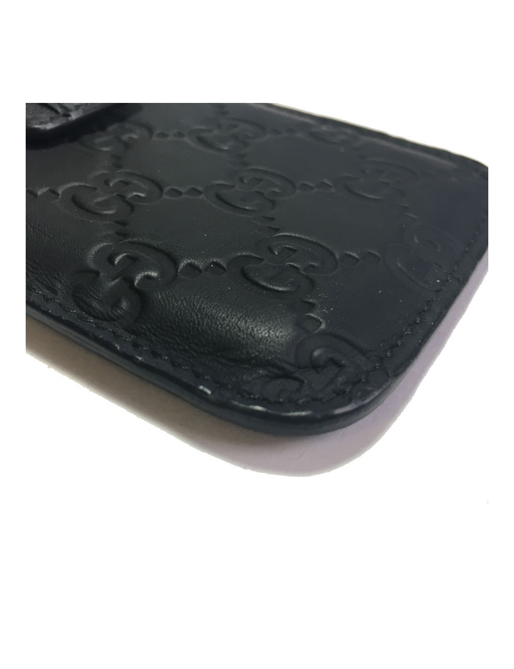 xxx Porte-Iphone touch GUCCI en veau noir monogram
