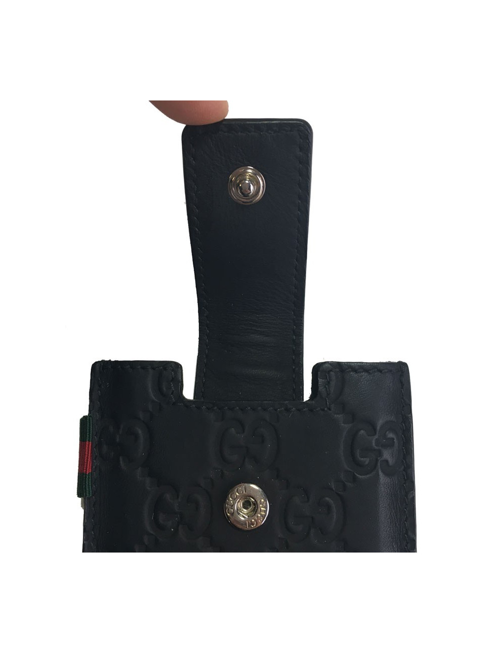 xxx Porte-Iphone touch GUCCI en veau noir monogram