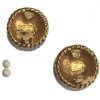 Clips CHANEL Vintage gold metal earrings