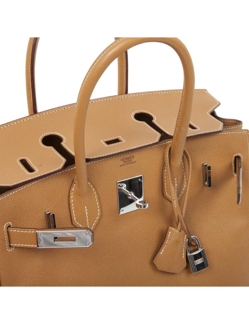 Birkin 30 HERMES en cuir epsom gold H