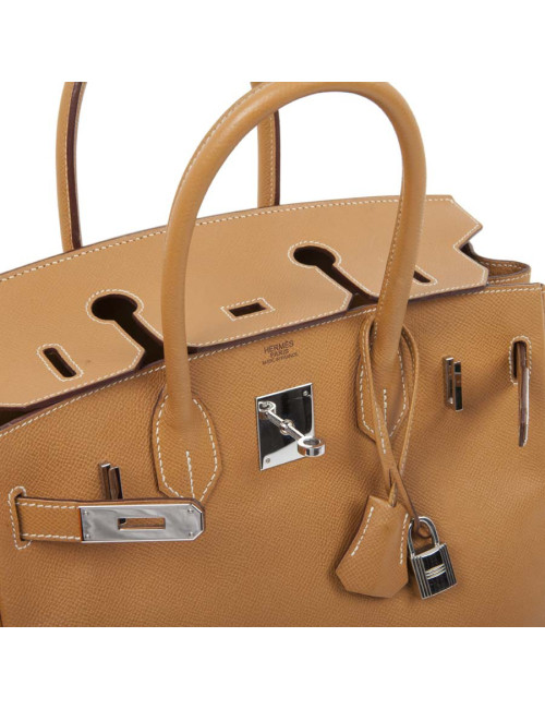Birkin 30 HERMES en cuir epsom gold H