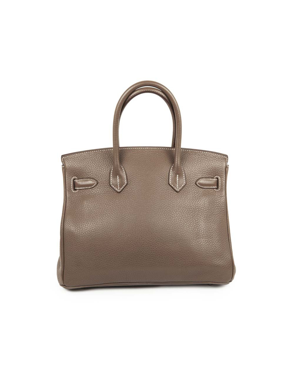 Birkin 30 HERMES cuir taurillon clémence Etoupe