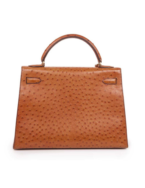 Kelly32 HERMES en autruche